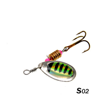 Fishing Spinner Lure , 3/8oz., 10g 3asst., b/c