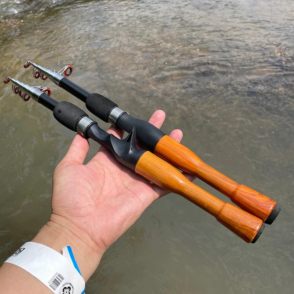 Travel Fishing Pole, Telescopic Fishing Rod, Durable Lightweight